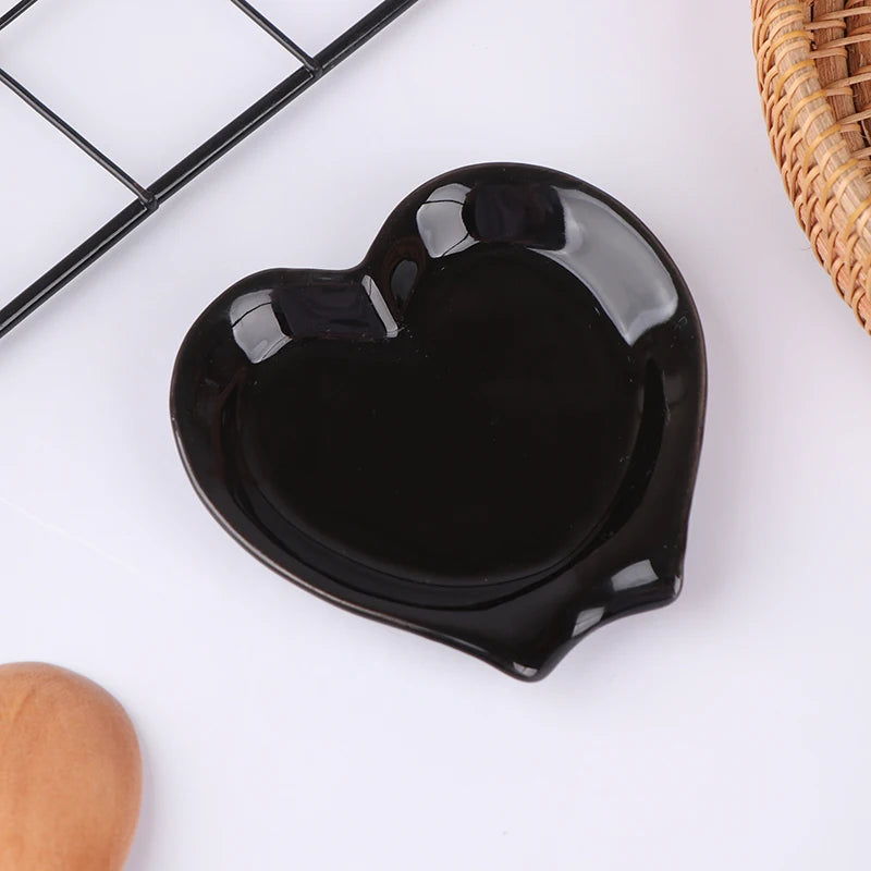 Heart-Shaped Ceramic Utensil Rest