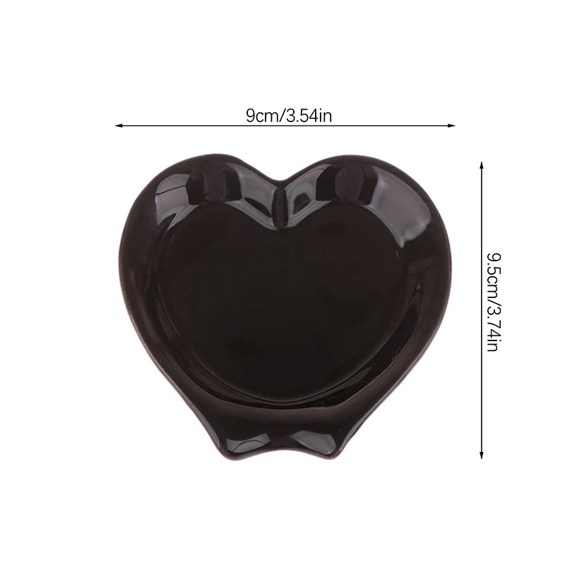 Heart-Shaped Ceramic Utensil Rest