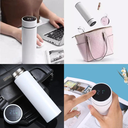 Thermos Bottle with Temperature Display