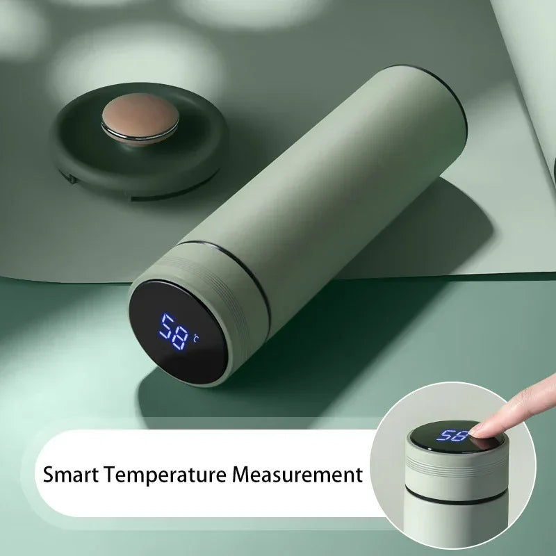 Thermos Bottle with Temperature Display