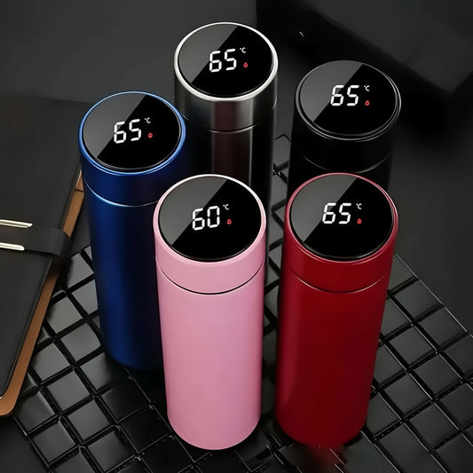 Thermos Bottle with Temperature Display