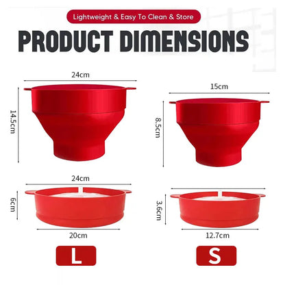 Silicone Microwave Popcorn Popper