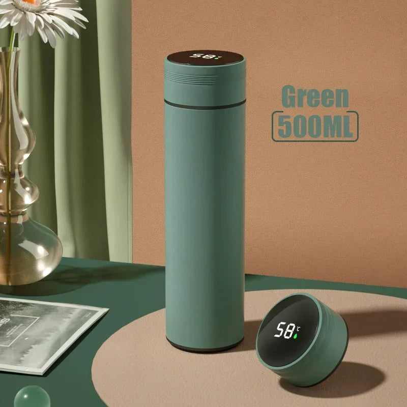 Thermos Bottle with Temperature Display