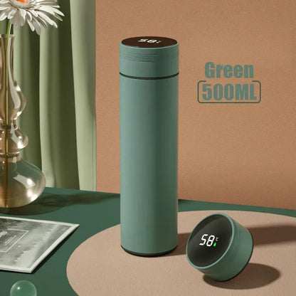 Thermos Bottle with Temperature Display