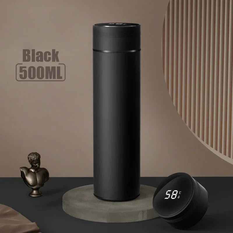 Thermos Bottle with Temperature Display