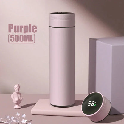 Thermos Bottle with Temperature Display