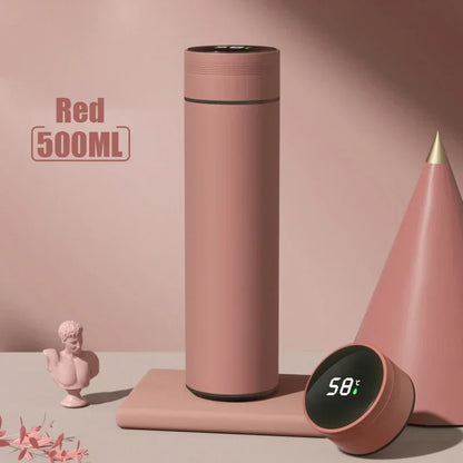 Thermos Bottle with Temperature Display