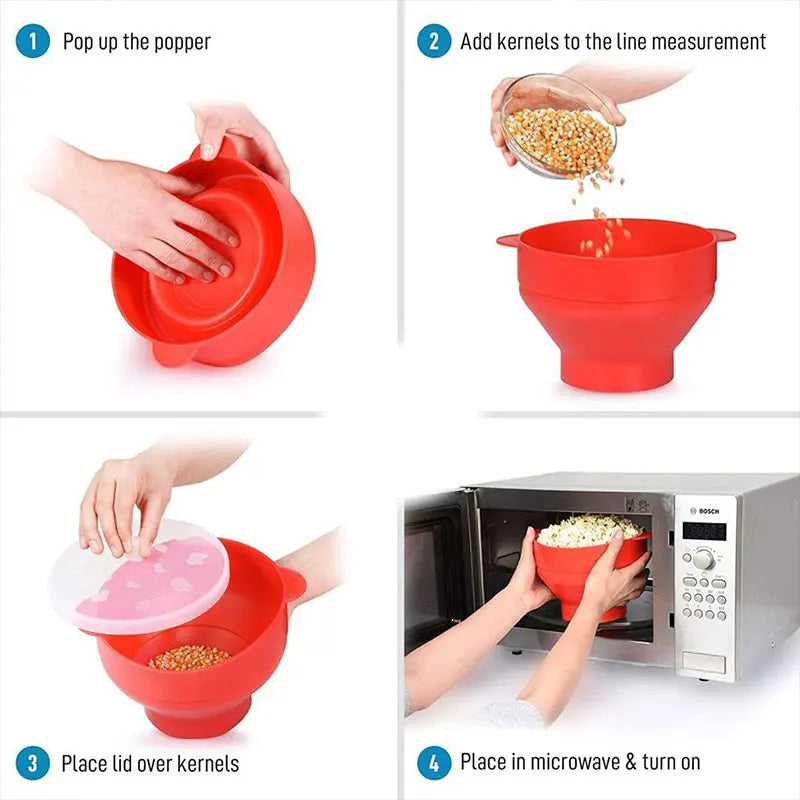 Silicone Microwave Popcorn Popper