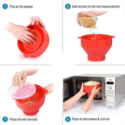 Silicone Microwave Popcorn Popper