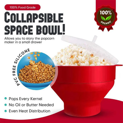 Silicone Microwave Popcorn Popper