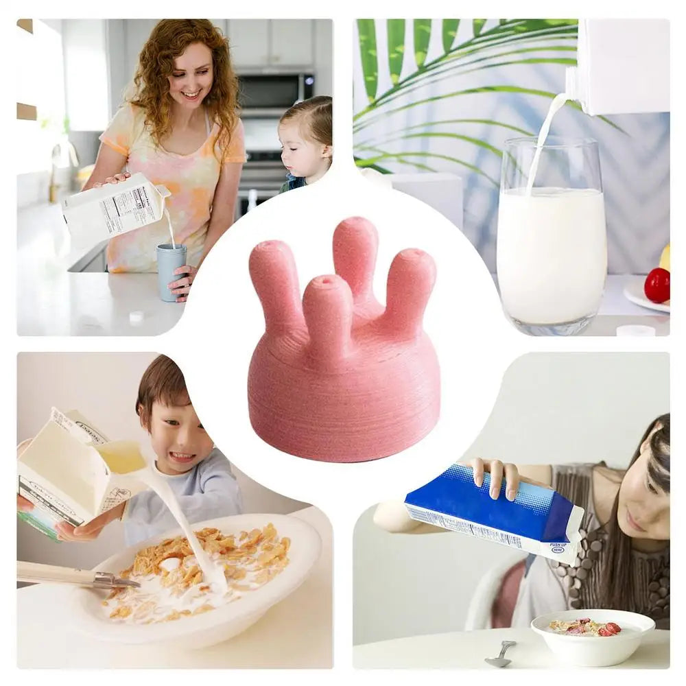 Funny Pouring Milk Bottle Cap
