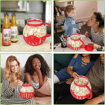 Microwave Glass Popcorn Popper