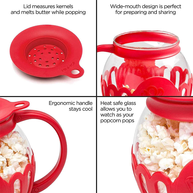 Microwave Glass Popcorn Popper