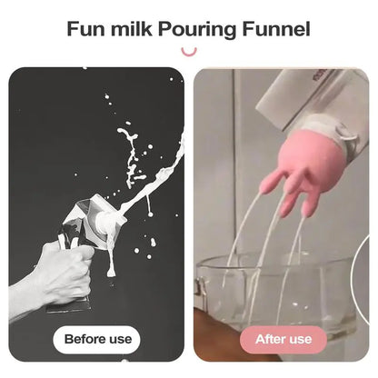 Funny Pouring Milk Bottle Cap