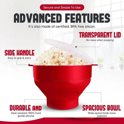 Silicone Microwave Popcorn Popper