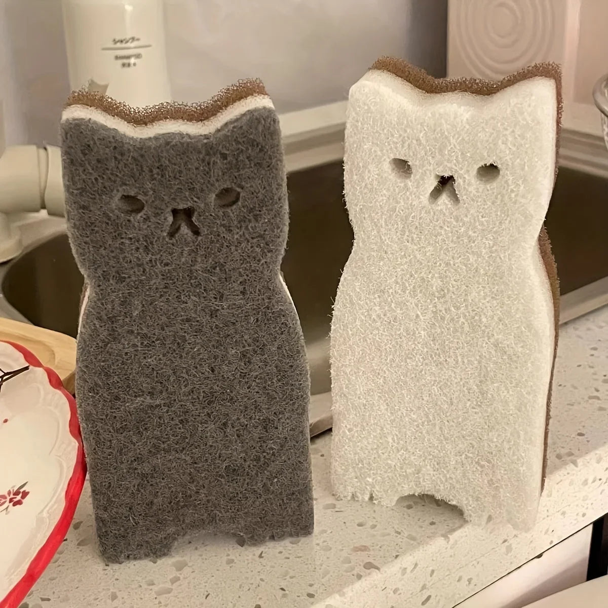Cat Kitchen Sponge Set